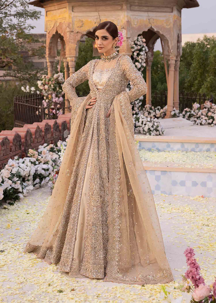 Pakistani bridal mehndi dress lehenga style mustard Naira